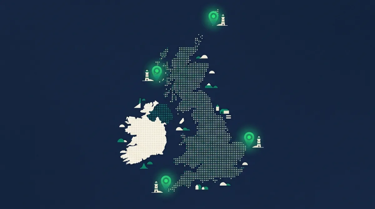 The Four Corners of Britain, by Postcode