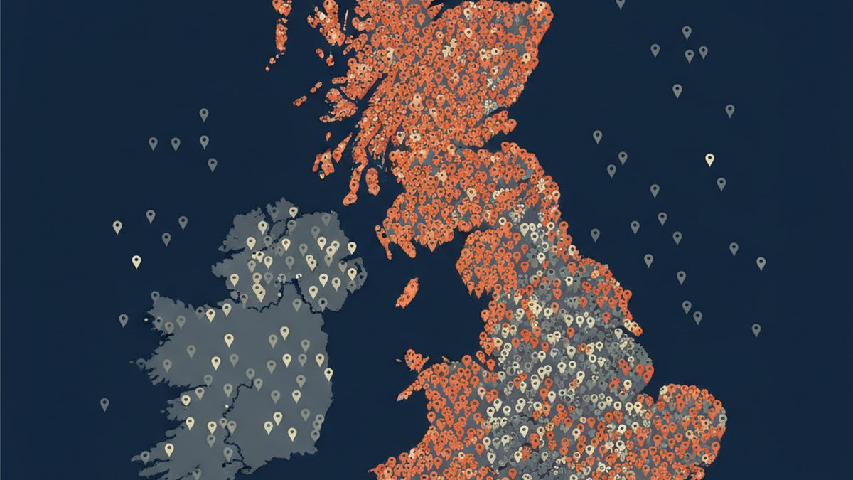 The UK's Most and Least Dense Postcode Areas